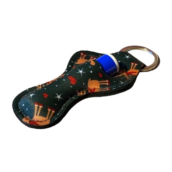 5 for $25 Stocking Stuffers Wrist Strap Lip Balm Holder Keychain Lipstick Keyrin - Picture 3 of 5